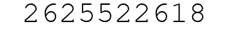 Number 2625522618.