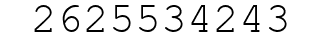 Number 2625534243.
