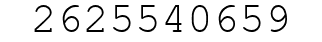 Number 2625540659.