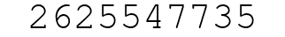 Number 2625547735.