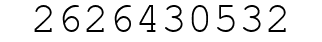 Number 2626430532.