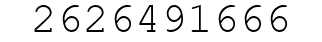 Number 2626491666.