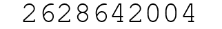 Number 2628642004.