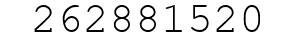 Number 262881520.