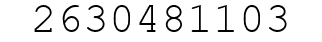 Number 2630481103.