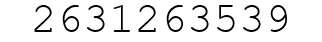 Number 2631263539.