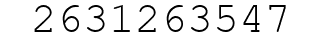 Number 2631263547.