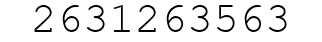 Number 2631263563.