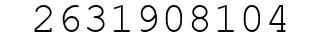 Number 2631908104.