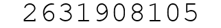 Number 2631908105.