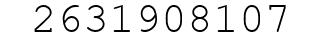 Number 2631908107.