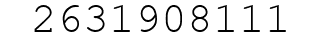 Number 2631908111.