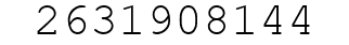 Number 2631908144.