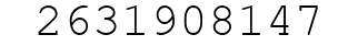 Number 2631908147.