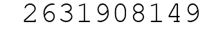 Number 2631908149.