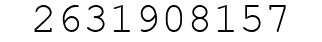 Number 2631908157.