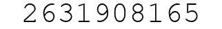 Number 2631908165.