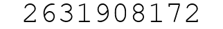 Number 2631908172.
