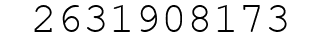Number 2631908173.
