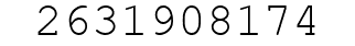Number 2631908174.