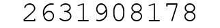 Number 2631908178.