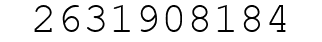Number 2631908184.