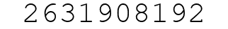 Number 2631908192.