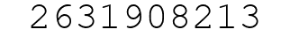 Number 2631908213.