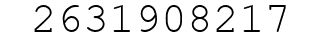 Number 2631908217.