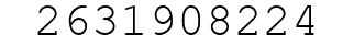 Number 2631908224.