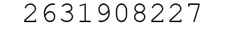 Number 2631908227.