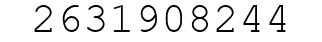 Number 2631908244.