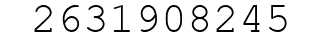 Number 2631908245.