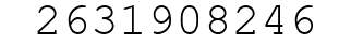 Number 2631908246.