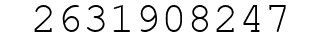 Number 2631908247.
