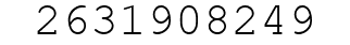 Number 2631908249.