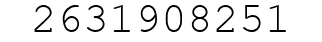 Number 2631908251.