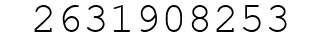 Number 2631908253.