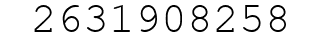 Number 2631908258.