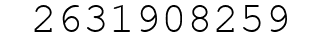 Number 2631908259.