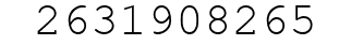 Number 2631908265.