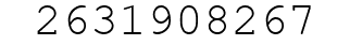 Number 2631908267.