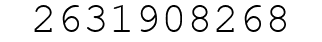 Number 2631908268.