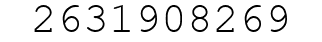 Number 2631908269.