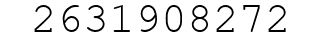 Number 2631908272.