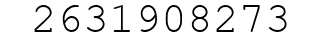 Number 2631908273.
