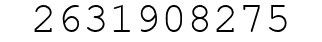 Number 2631908275.