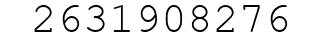 Number 2631908276.