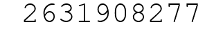 Number 2631908277.