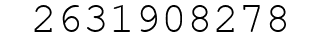 Number 2631908278.